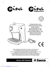 Saeco Nina Plus Cappuccino инструкция