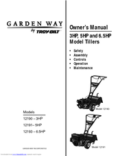 Troy Bilt 12190 3hp Owner S Manual Pdf Download
