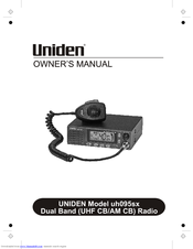 Uniden uh095sx Manuals