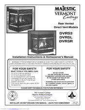 Vermont Castings Dvrs3 Installation Instructions Homeowner S