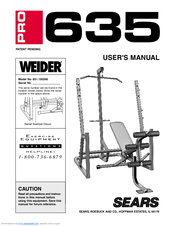 Weider 831 150390 User Manual Pdf Download