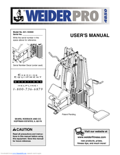 Weider Pro 4850 Exercise Chart