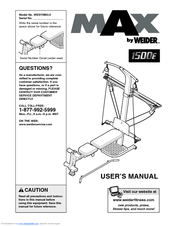 Weider Crossbow Legend Exercise Chart