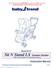 baby trend sit and stand lx manual