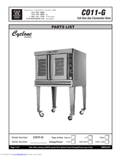 Bakers Pride C011-G1 Manuals