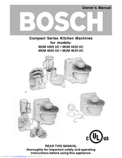 Bosch Mum 4420 Uc Manuals