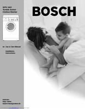 Bosch Wfk 2401 Use Care Manual Pdf Download