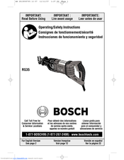 Bosch Rs35 Manuals