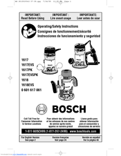 Bosch 1617evs Manuals