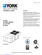 York ZF 180 Series Manuals