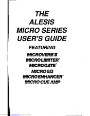 Alesis quadraverb owners manual