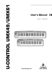 Behringer umx49 manual user