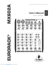 eurorack mx602a manual Fp user's review behringer eurorack mx602a audiofanzine.