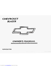 chevrolet 1997 blazer owner s manual pdf download
