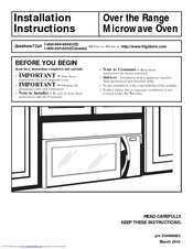 Frigidaire FFMV162LB Manuals