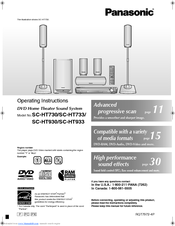 Panasonic Sc Ht930 Home Theater System | Home Theater