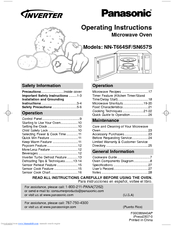 PANASONIC NN-A574SF SERVICE MANUAL Pdf Download