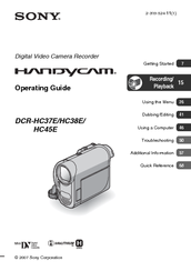dcr-hc45e usb