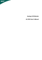 ACER AL1502 WINDOWS 7 DRIVER ACER AL1502 WINDOWS 8.1 DRIVER