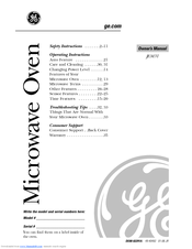 Ge Jem31bf Emaker Ii Microwave Oven Manuals Ge Jem31bf Emaker Ii Microwave Oven Owner S Manual
