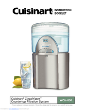 Cuisinart Clean Water Wch 850 Manuals