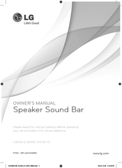 Lg Speaker Sound Bar Lsb316 Owner S Manual Pdf