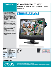 Coby TFDVD1574 - 15" LCD TV Manuals