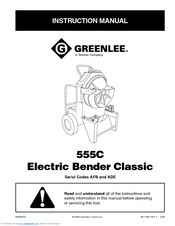 Greenlee 881 Table Bender Chart