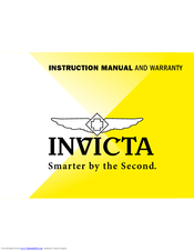 Invicta watch instruction manuals