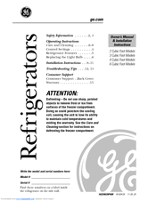 Ge Gmr02banww Compact Refrigerator 1 7 Cf Manual Defrost Manuals