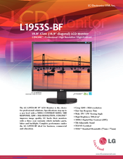 Lg Flatron L1953S Manuals