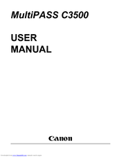 CANNON MULTIPASS C3500 WINDOWS DRIVER