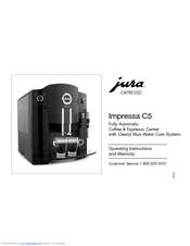 Jura Capresso IMPRESSA C5 Manuals