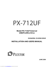 PLEXTOR PX-712UF TREIBER WINDOWS XP