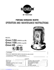 Kero-sun Omni 105 Type J Manuals