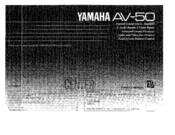 Yamaha AV-50 Manuals