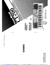 Casio ToneBank CT-700 Manuals