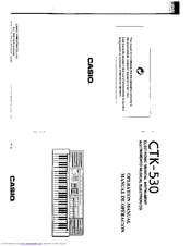 Casio CTK-530 Manuals