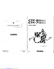 Casio CTK-711EX Manuals