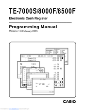 Casio cash register manuals free