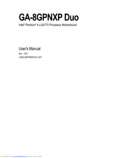 Gigabyte Ga 8gpnxp Duo User Manual Pdf Download