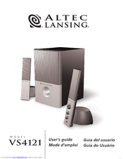 Altec lansing ada745 manual