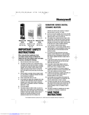 Honeywell HZ-385BP - Safety Sentinel Electronic Ceramic Tower Heater