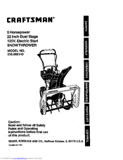 Craftsman 536.88614 Manuals