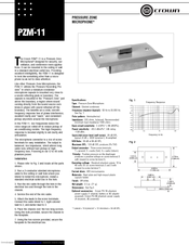 Crown PZM-11 Manuals