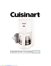 Cuisinart DCC-1000R - Programmable 12 Cup Coffee Maker Manuals
