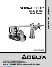 Delta Versa Feeder 36 865 Manuals