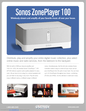 Sonos ZONEPLAYER 100 Manuals