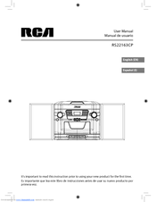 Rca RS22163CP Manuals