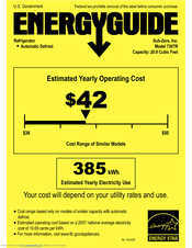 Sub-zero 736TR Manuals